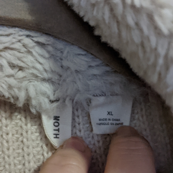 Anthropologie Sherpa Moto Sweater - Picture 7 of 13